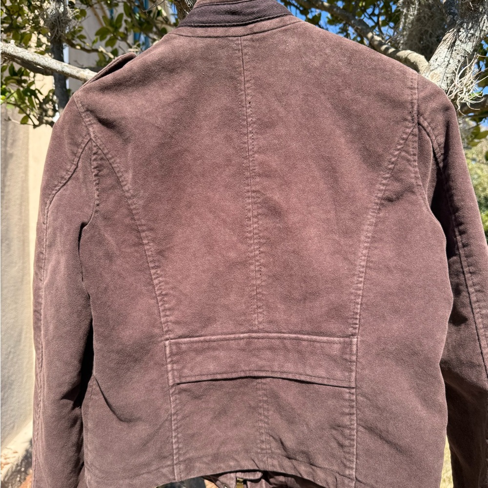Abercrombie & Fitch Vintage Military-Style Utility Jacket Brown Women’s M New - Picture 9 of 13